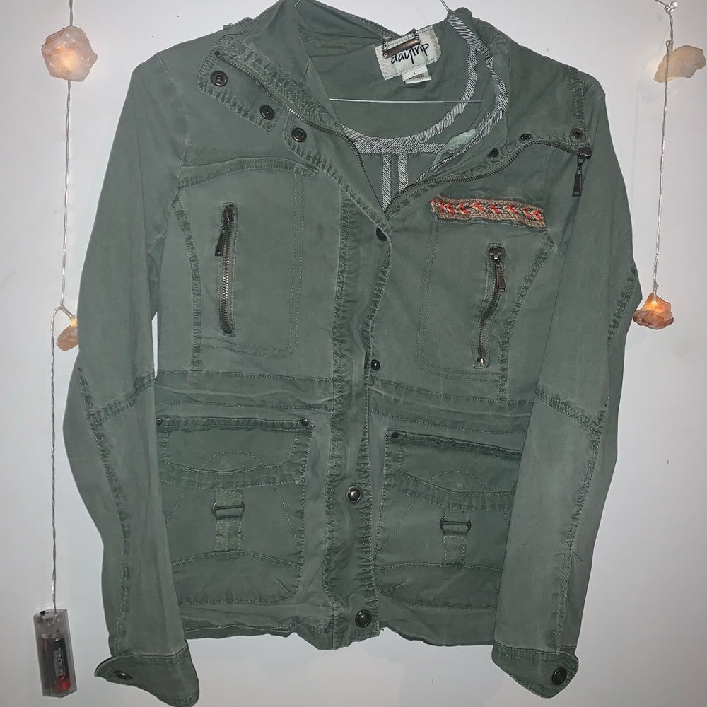 Green Button Up Jacket